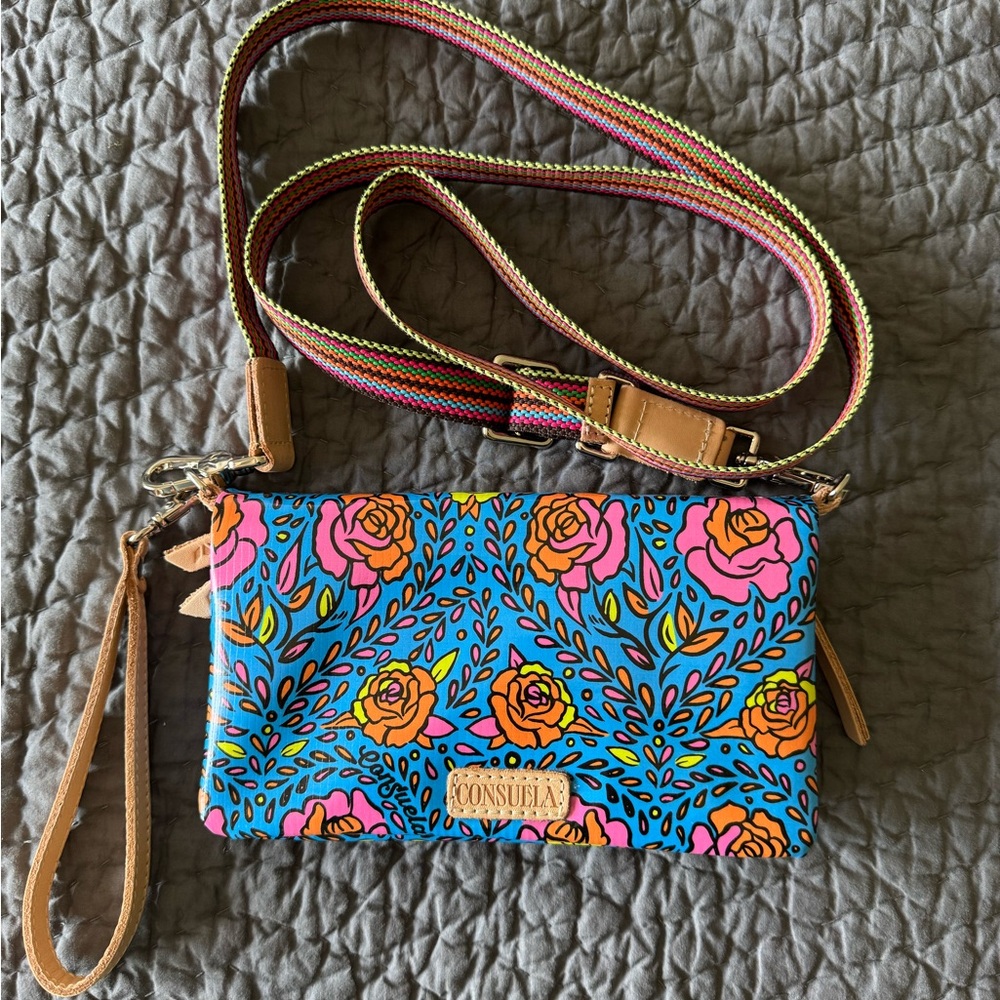 Consuela Multicolor Floral Crossbody Bag